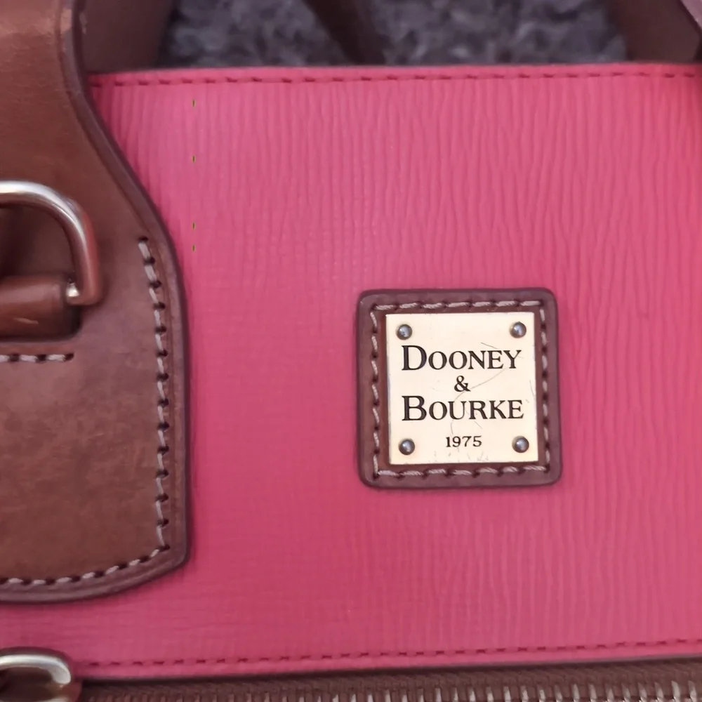 Dooney & Bourke Coral Tote with Brown Accents - Picture 4 of 12